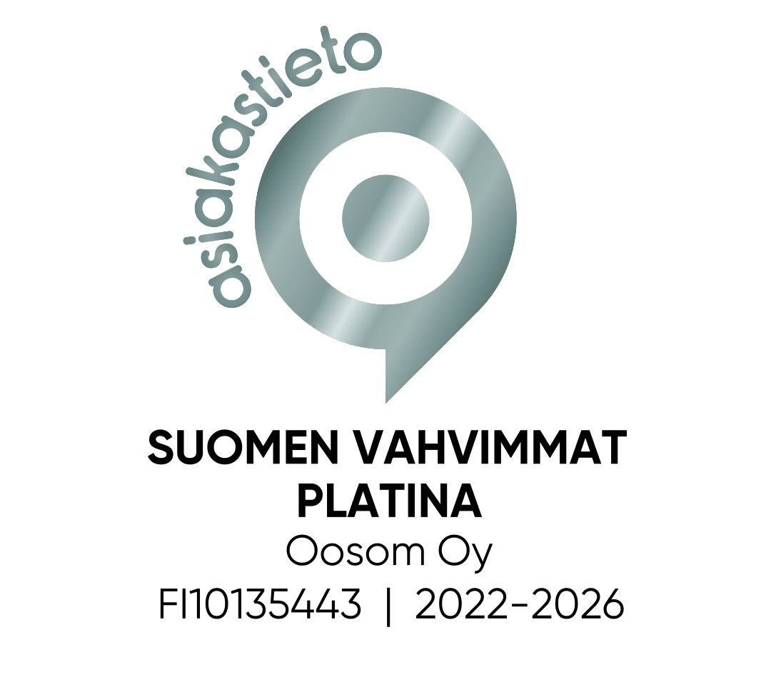 Suomen vahvimmat platina Oosom Oy FI10135443 2022-2026